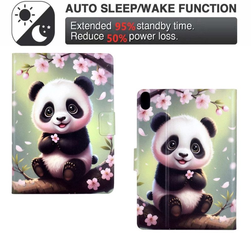 Lederhüllen Für Samsung Galaxy Tab S11 Kirschbaum-panda