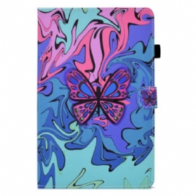 Lederhüllen Für Samsung Galaxy Tab S11 Künstlerischer Schmetterling