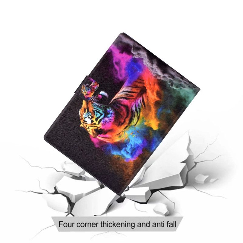 Lederhüllen Samsung Galaxy Tab S11 Handyhülle Bunter Tiger