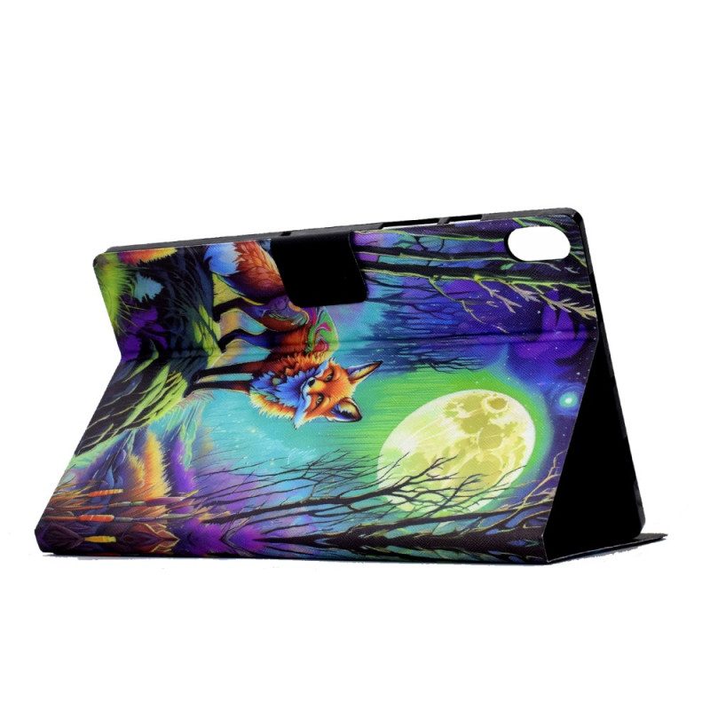 Lederhüllen Samsung Galaxy Tab S11 Handyhülle Fuchs Im Mondlicht