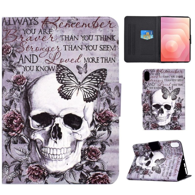 Lederhüllen Samsung Galaxy Tab S11 Handyhülle Totenkopf