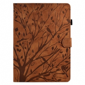 Lederhüllen Samsung Galaxy Tab S11 Handyhülle Wildleder-zweigeffekt