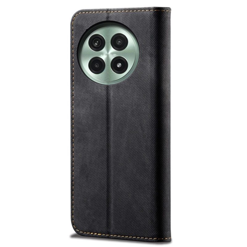 Flip Case Für Oneplus 13 Denim Stoff