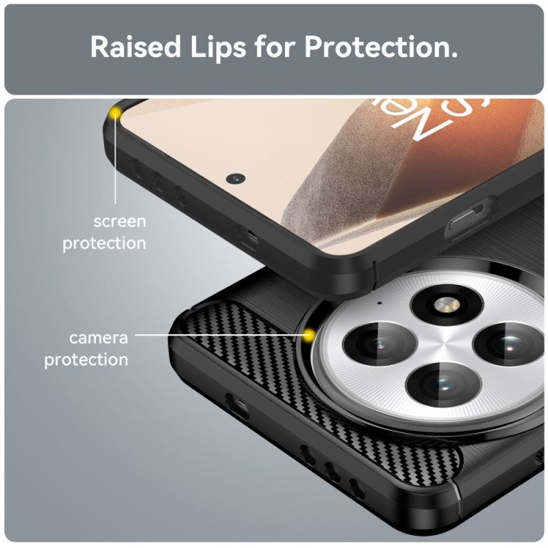 Hülle Für Oneplus 13 Gebürstete Kohlefaser