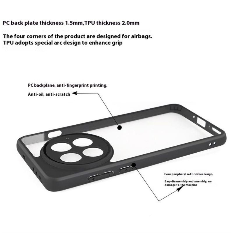 Hülle Oneplus 13 Handyhülle Hybrid-felge Schwarz