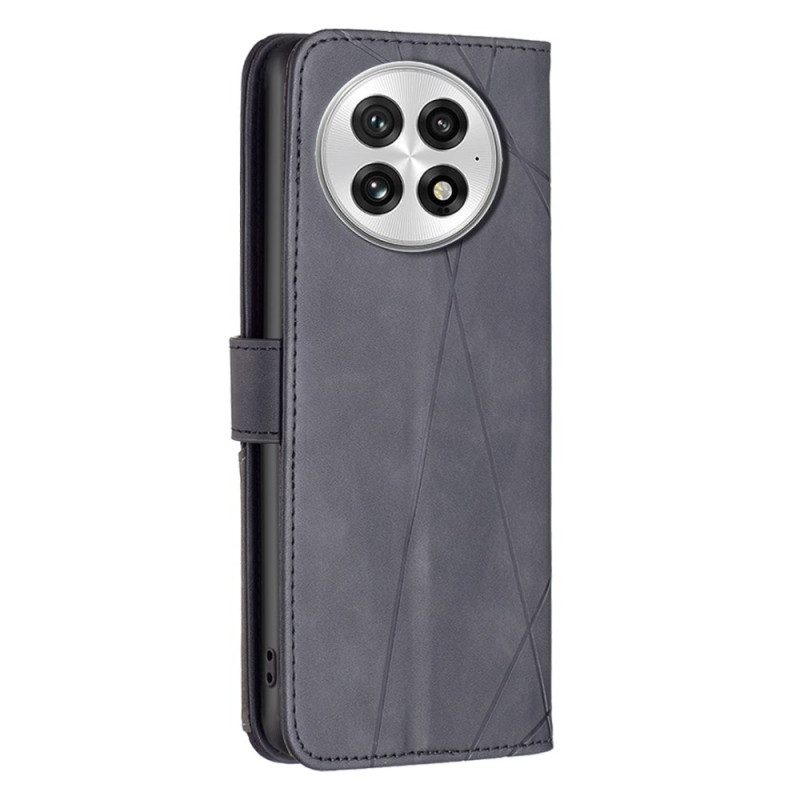 Lederhüllen Für Oneplus 13 Abeel Geometrisches Muster