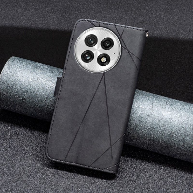 Lederhüllen Für Oneplus 13 Abeel Geometrisches Muster