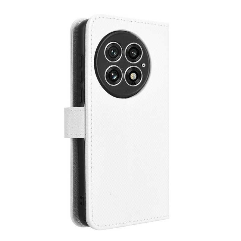 Lederhüllen Für Oneplus 13 Diamantstruktur