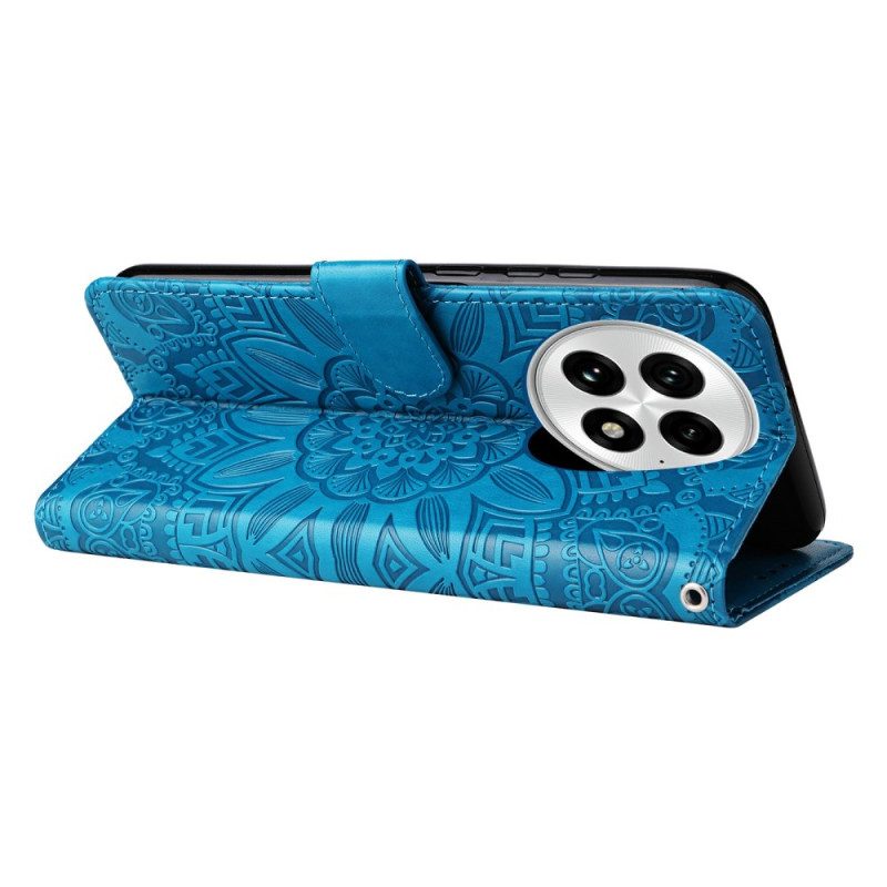 Lederhüllen Für Oneplus 13 Sonnenblumenmuster