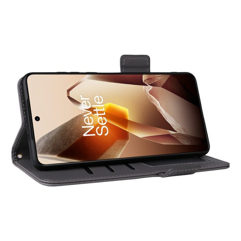 Lederhüllen Für Oneplus 13 Strukturiertes Kunstleder Mit Riemen