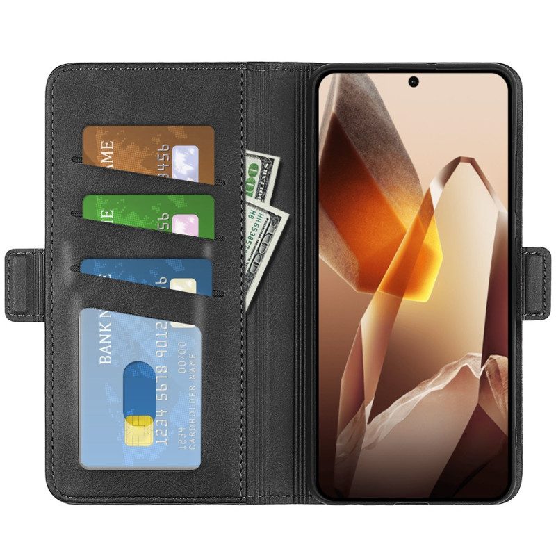 Lederhüllen Oneplus 13 Handyhülle Doppelverschluss