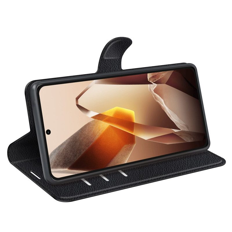 Lederhüllen Oneplus 13 Klassisches Litschi-kunstleder