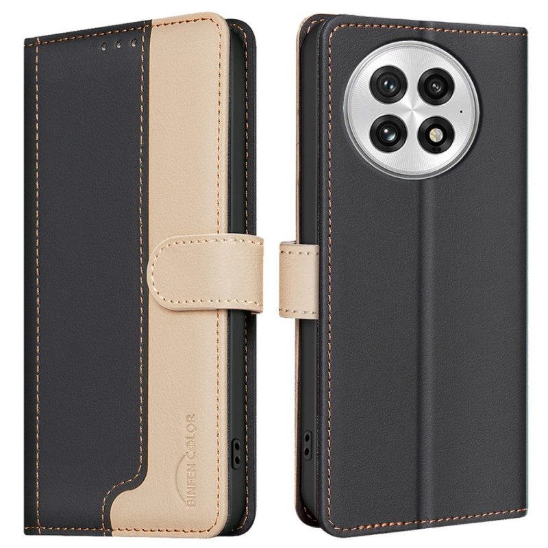 Lederhüllen Oneplus 13 Zweifarbig Mit Rfid-blockierung Binfen Color