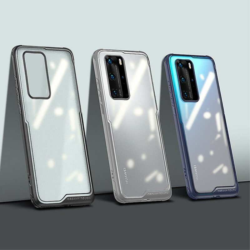 Hülle Für Huawei P40 Leeu Hybrid Abgeschrägte Kanten
