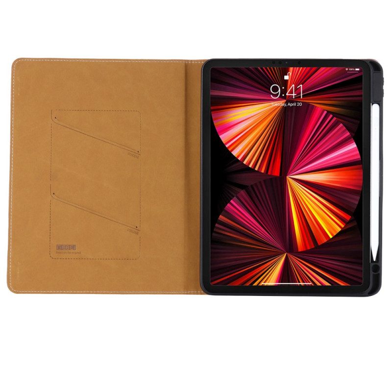 Case Für iPad Air (2022) (2020) Gebei Kunstleder Litschi