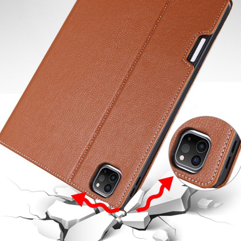 Case Für iPad Air (2022) (2020) Gebei Kunstleder Litschi
