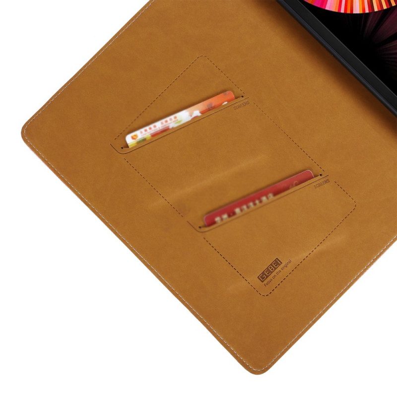 Case Für iPad Air (2022) (2020) Gebei Kunstleder Litschi