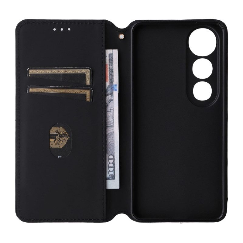 Flip Case Für Vivo V50 Lite 5g Rautenmuster