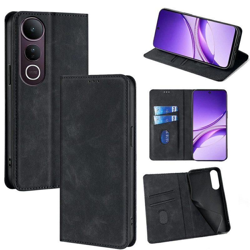 Flip Case Für Vivo V50 Lite 5g Wildlederoptik