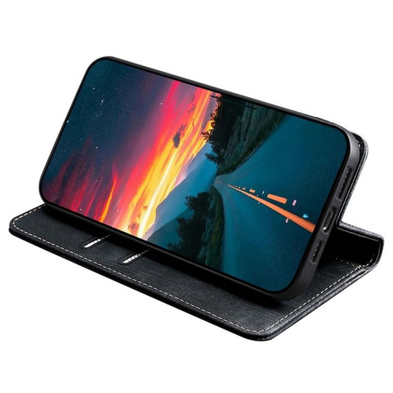 Flip Case Vivo V50 Lite 5g Handyhülle Rfid-schutz Durch Wildlederoptik
