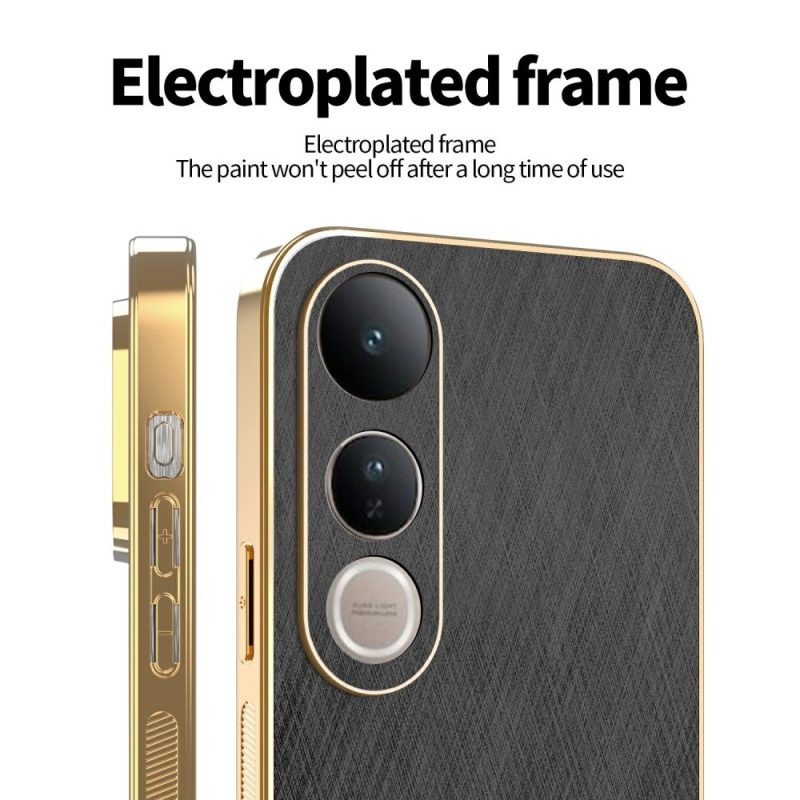 Hülle Für Vivo V50 Lite 5g Strukturierte Seide