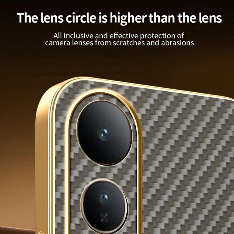 Hülle Vivo V50 Lite 5g Handyhülle Carbonfaser-optik