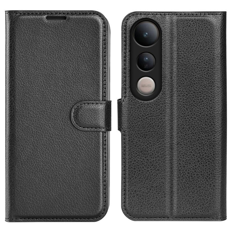 Lederhüllen Für Vivo V50 Lite 5g Kunstleder In Litschi-optik