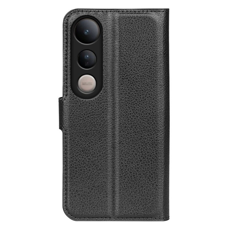 Lederhüllen Für Vivo V50 Lite 5g Kunstleder In Litschi-optik