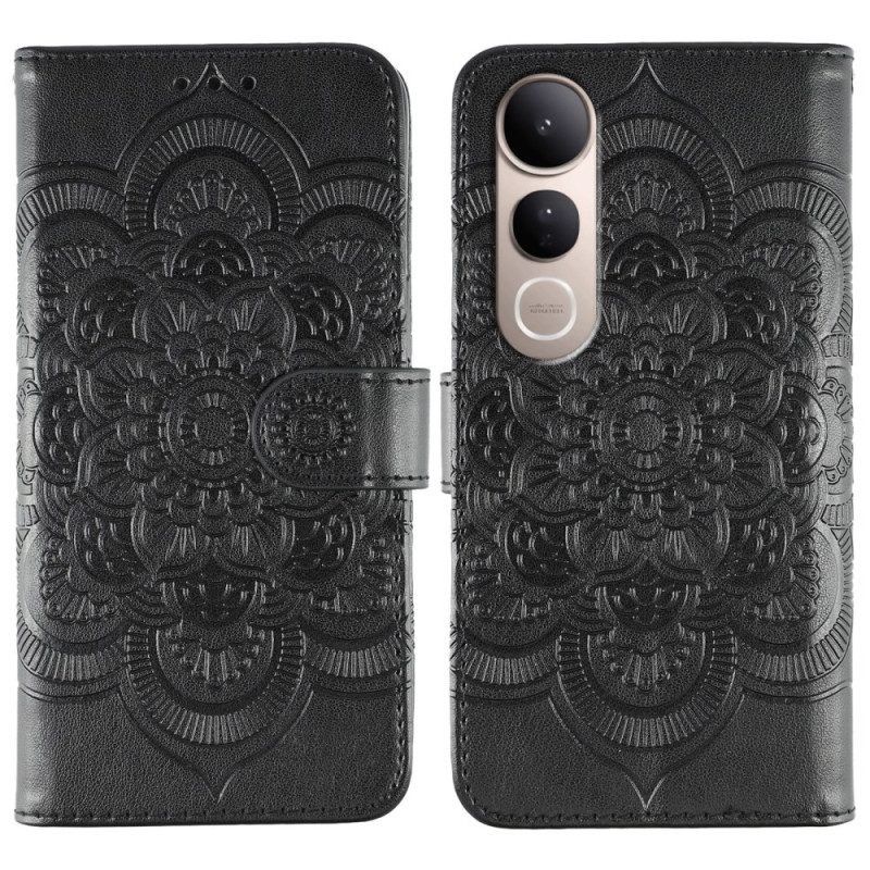 Lederhüllen Für Vivo V50 Lite 5g Mandala-gravur