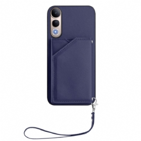 Lederhüllen Vivo V50 Lite 5g Handyhülle Kartenhalter Und Trageband