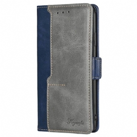 Lederhüllen Vivo V50 Lite 5g Handyhülle Zweifarbig