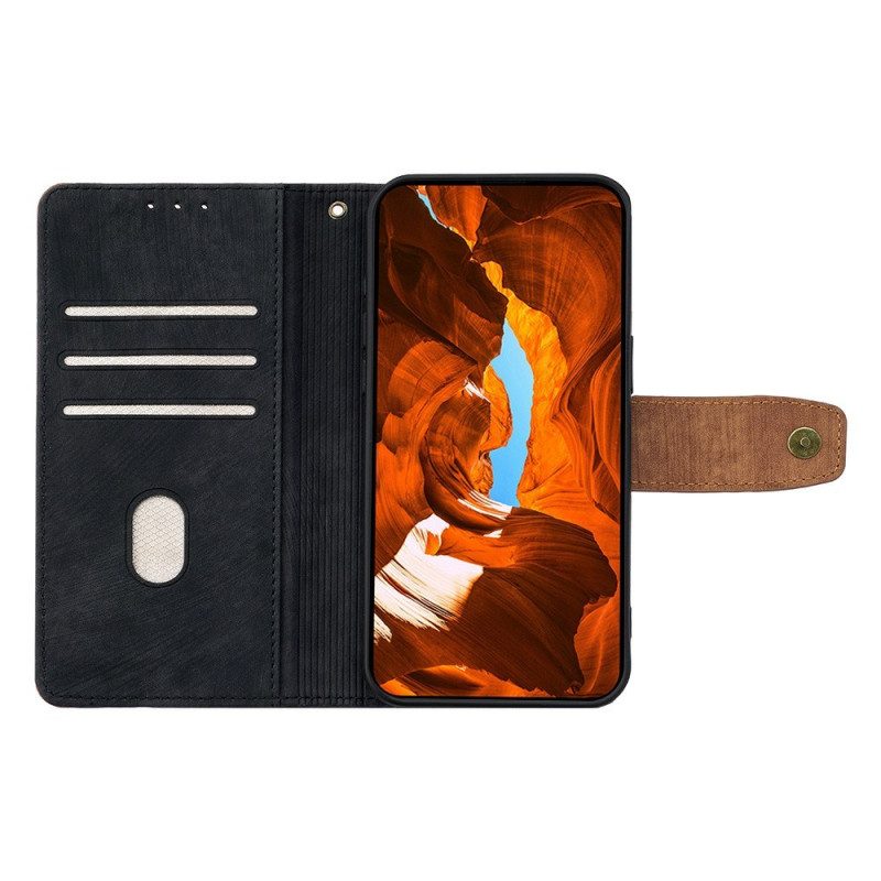 Lederhüllen Vivo V50 Lite 5g Handyhülle Zweifarbiger Rfid-schutz