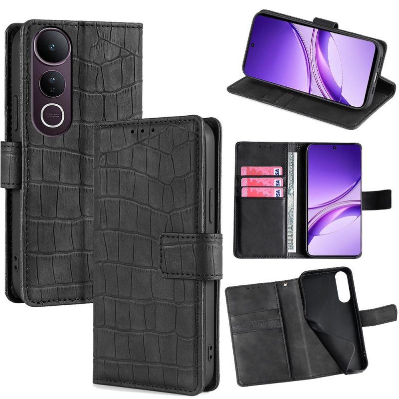 Lederhüllen Vivo V50 Lite 5g Krokodiloptik