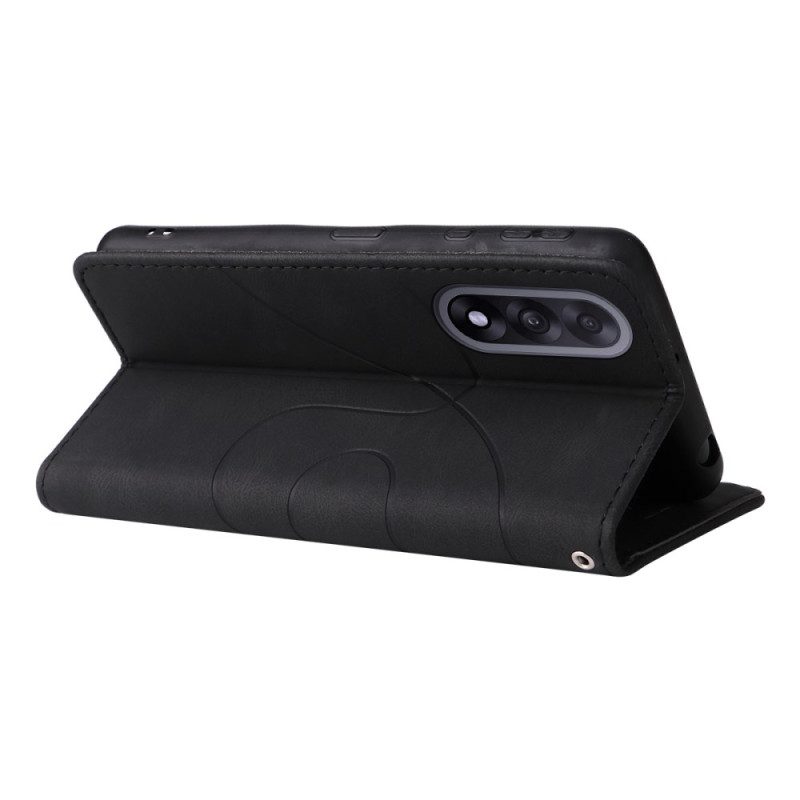 Lederhüllen Für Oneplus Nord 5 Wellenmuster