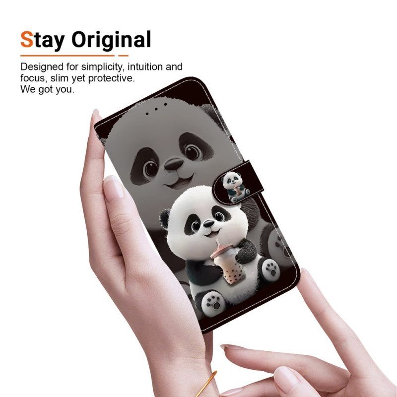 Lederhüllen Oneplus Nord 5 Handyhülle Panda