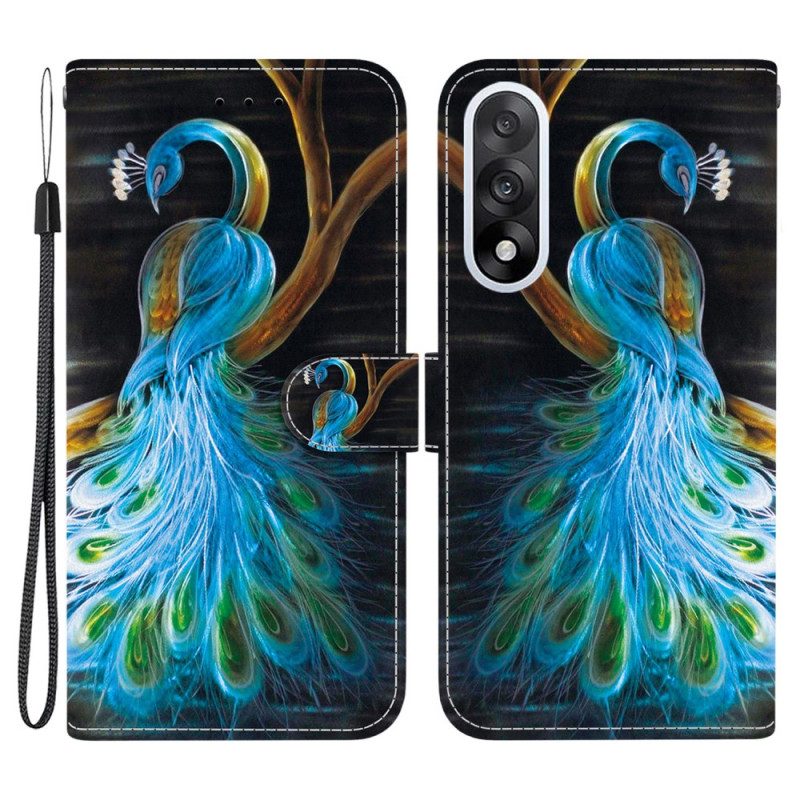 Lederhüllen Oneplus Nord 5 Handyhülle Pfau