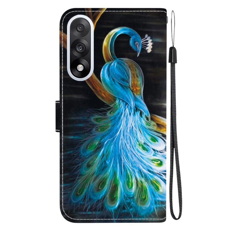 Lederhüllen Oneplus Nord 5 Handyhülle Pfau