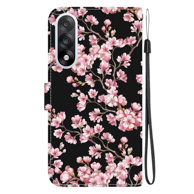 Lederhüllen Oneplus Nord 5 Handyhülle Pflaumenblüten