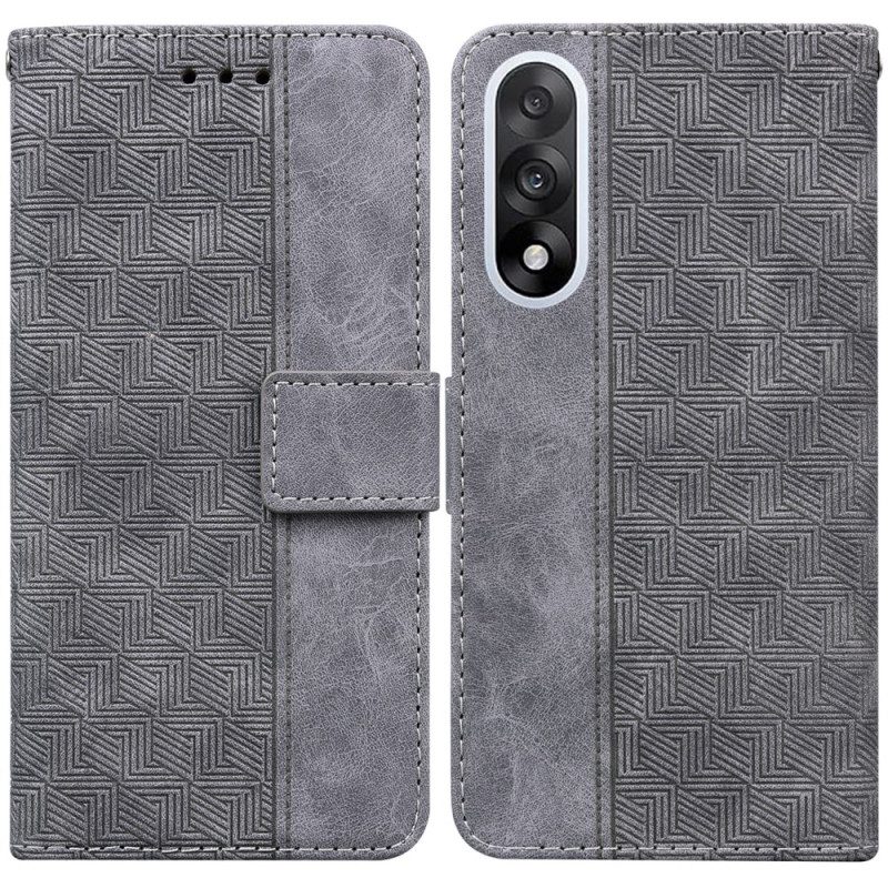 Lederhüllen Oneplus Nord 5 Handyhülle Webmuster