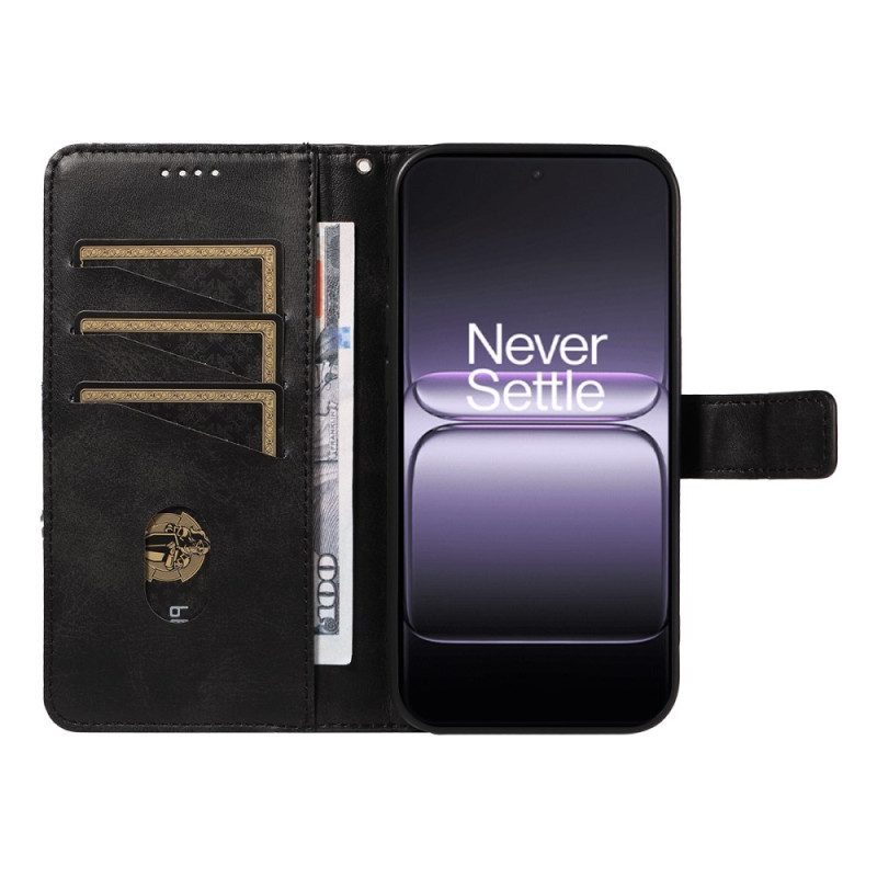 Lederhüllen Oneplus Nord 5 Handyhülle Zweifarbiges Geometrisches Muster