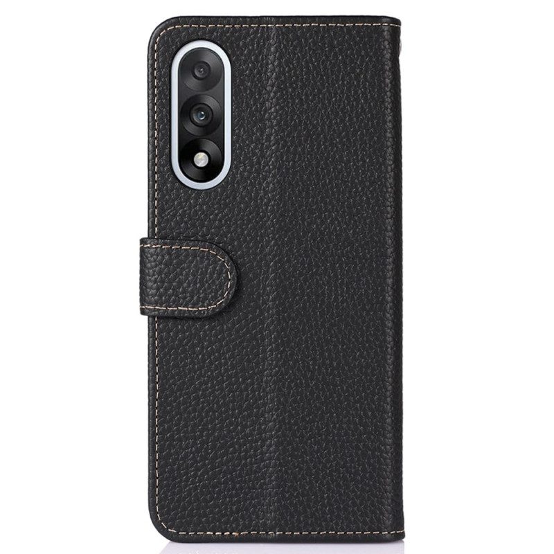 Lederhüllen Oneplus Nord 5 Khazneh Strukturiertes Leder