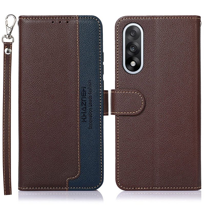 Lederhüllen Oneplus Nord 5 Khazneh Zweifarbig