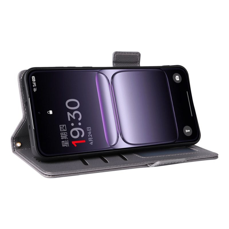 Lederhüllen Oneplus Nord 5 Strukturiert Mit Riemen