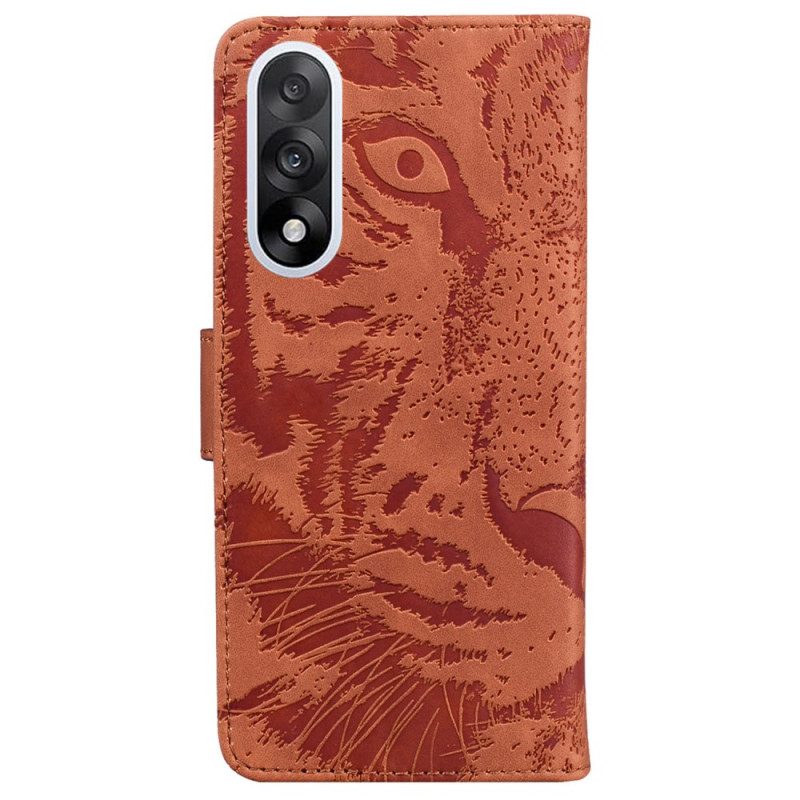 Lederhüllen Oneplus Nord 5 Tigerprint