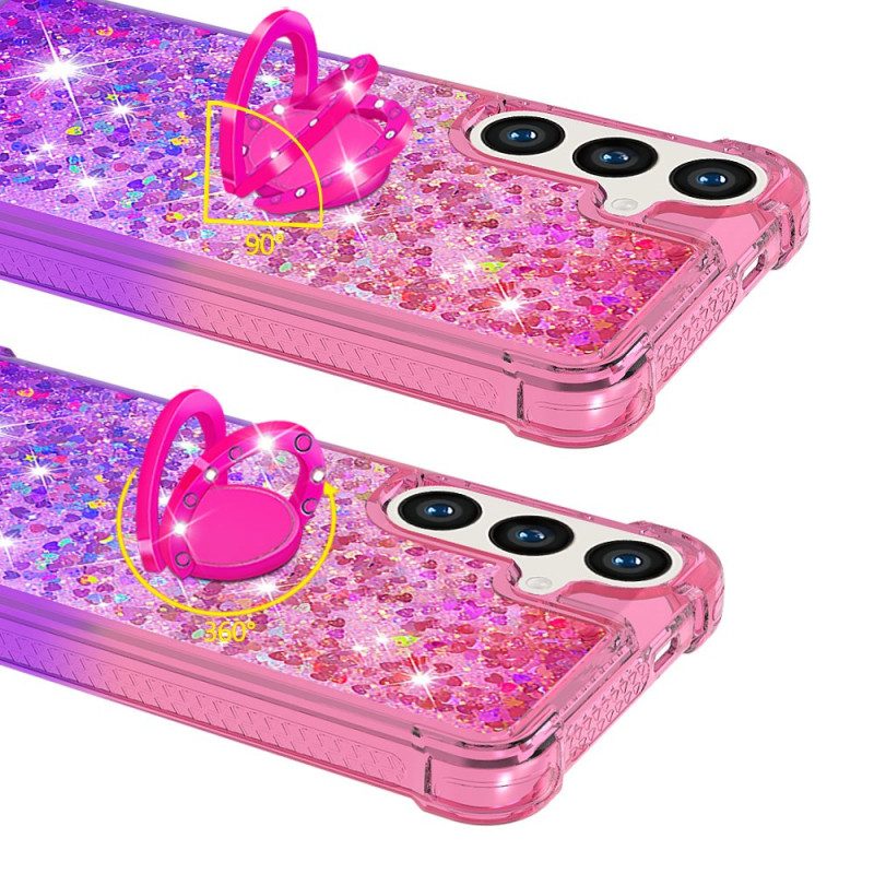 Hülle Samsung Galaxy S24 Plus 5g Pailletten Und Stützring