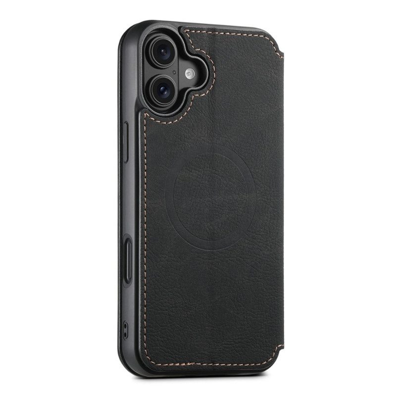 Flip Case Für iPhone 17 Magsafe-kompatibles Leder
