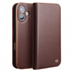 Flip Case Für iPhone 17 Qialino Leder