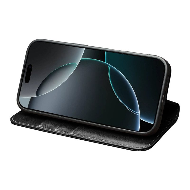 Flip Case Für iPhone 17 Qialino Ledergeldbörse
