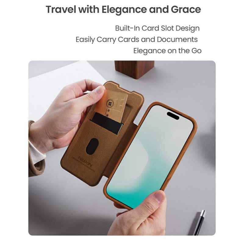 Flip Case iPhone 17 Handyhülle Qin Pro Serie Nillkin