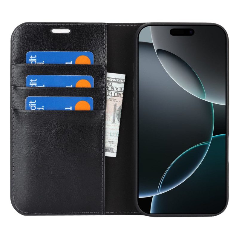 Flip Case iPhone 17 Leder